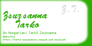 zsuzsanna tarko business card